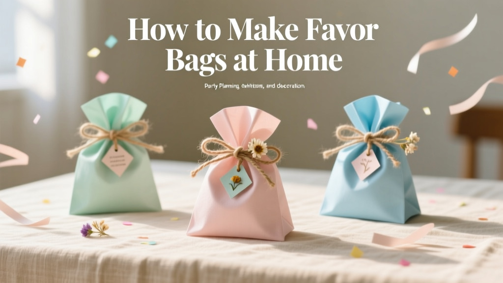 How to Make Favor Bags at Home
