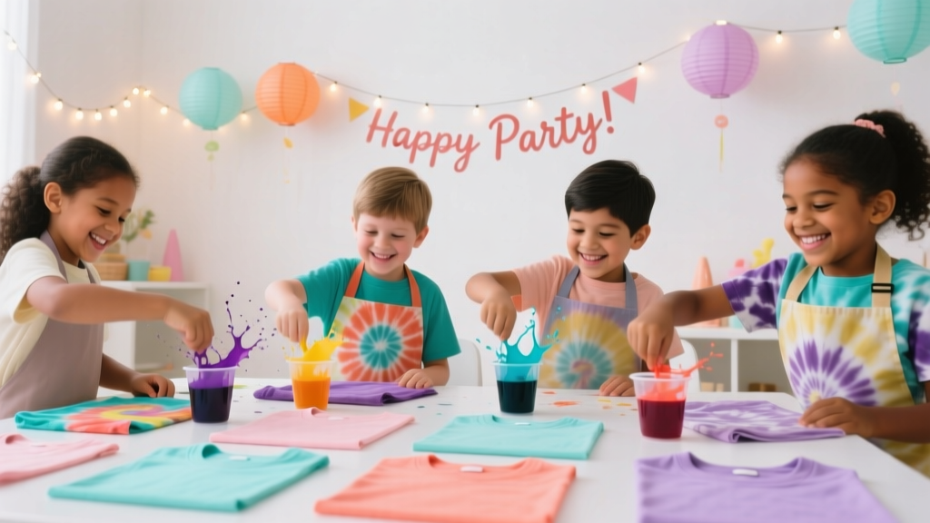 Kids' Craft: Tie-Dye Shirts
