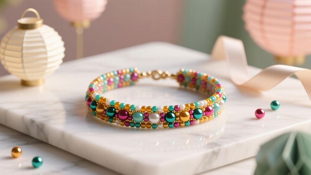 No-Sew Beaded Bracelets Tutorial