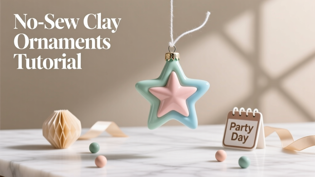 No-Sew Clay Ornaments Tutorial