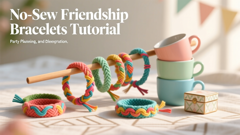 No-Sew Friendship Bracelets Tutorial