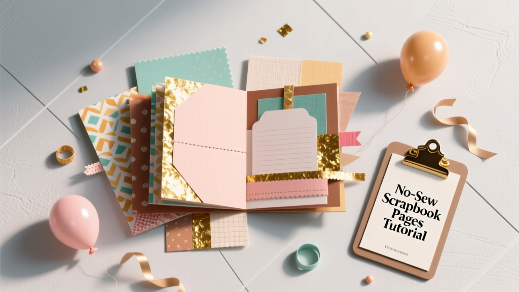 No-Sew Scrapbook Pages Tutorial