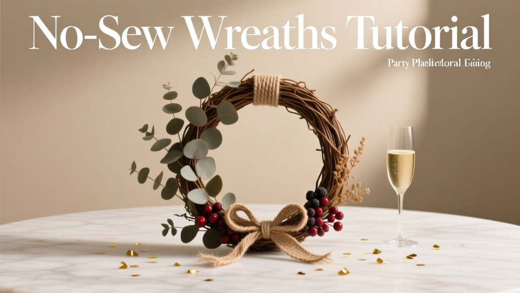 No-Sew Wreaths Tutorial