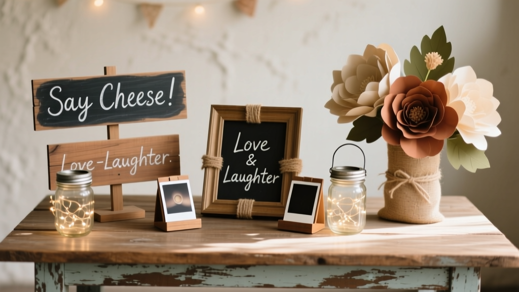 Rustic Photo Booth Props Ideas