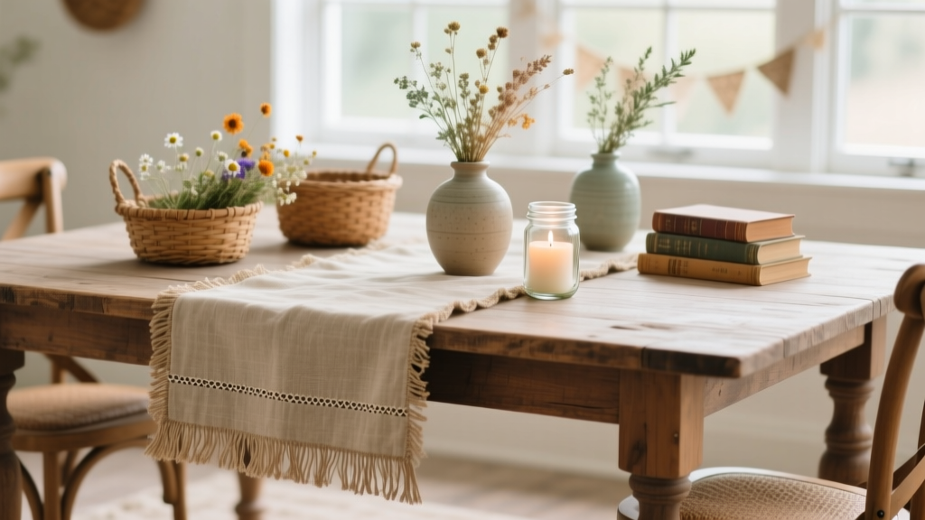 Rustic Table Runners Ideas (DIY Projects for Parties, Showers, and Cozy Gatherings)