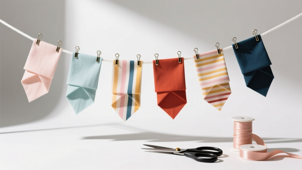 Step-by-Step Fabric Bunting Tutorial