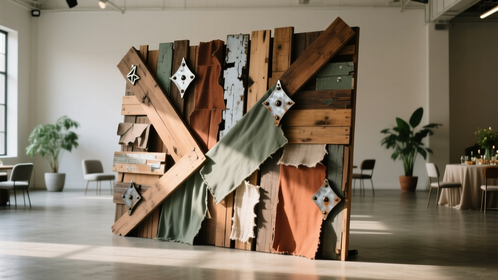 Upcycled Backdrops from Recycled Materials
