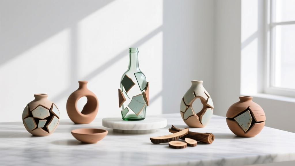 Upcycled Clay Ornaments from Recycled Materials