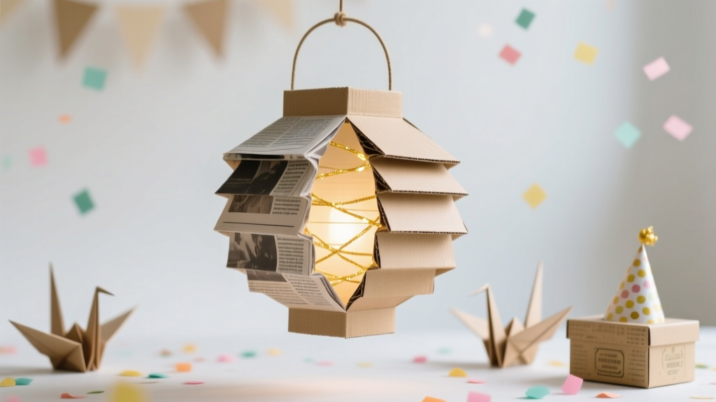Upcycled Paper Lanterns from Recycled Materials