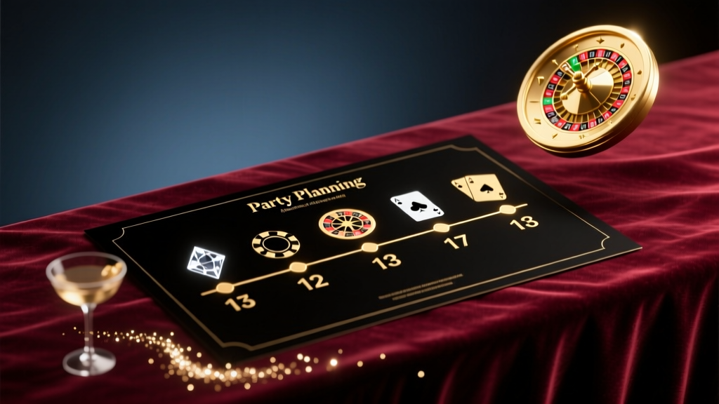 A Casino Night Timeline Template