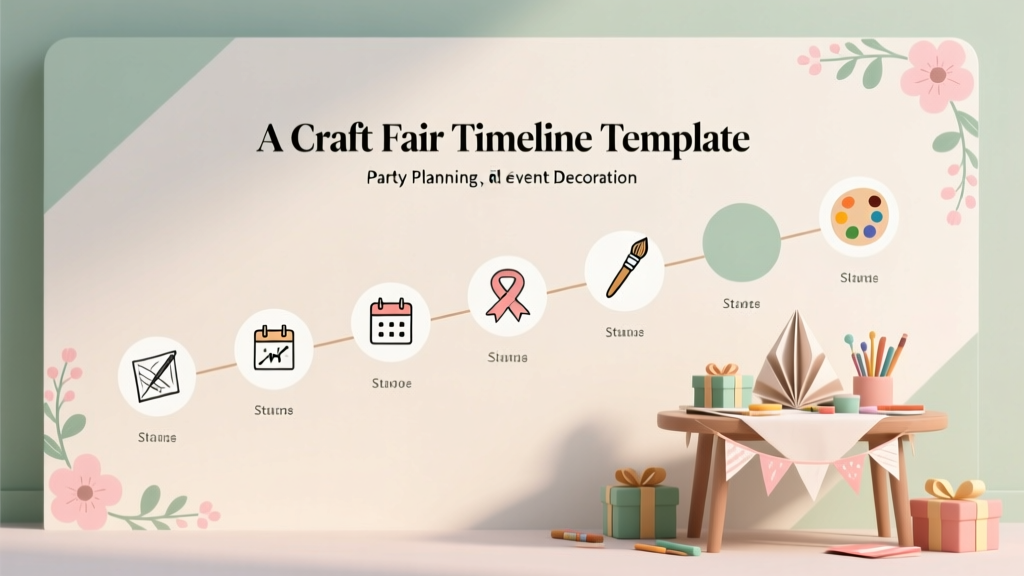 A Craft Fair Timeline Template