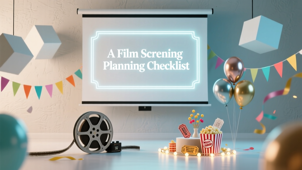 A Film Screening Planning Checklist
