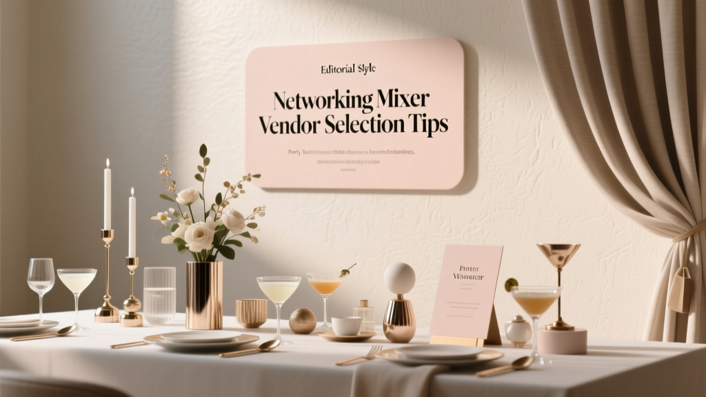 Networking Mixer Vendor Selection Tips