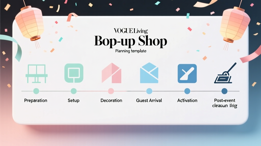 A Pop-Up Shop Timeline Template