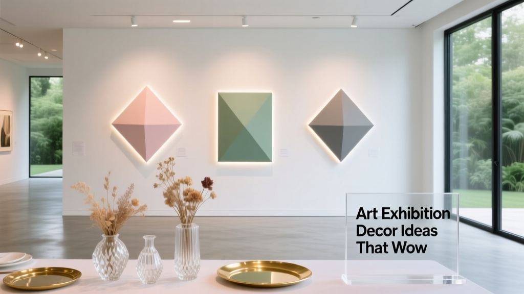 an Art Exhibition Decor Ideas That Wow
