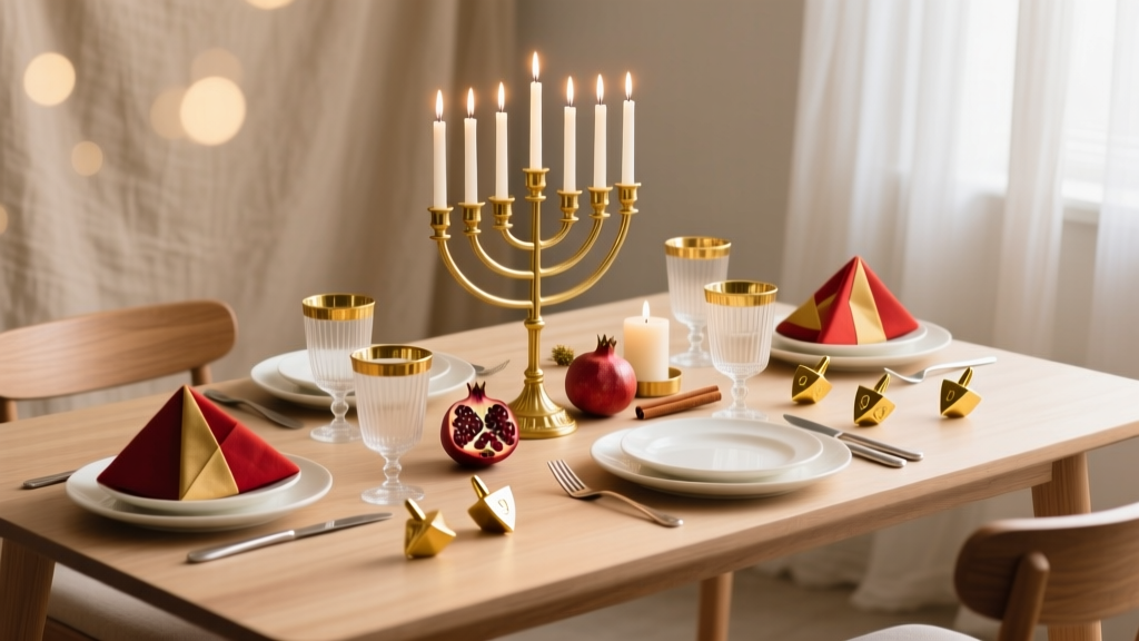 Hanukkah Table Setting Ideas