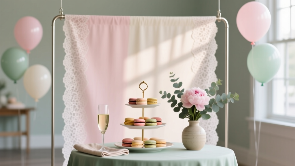 Affordable Backdrops for Bridal Showers