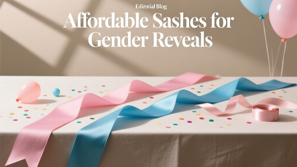 Affordable Sashes for Gender Reveals