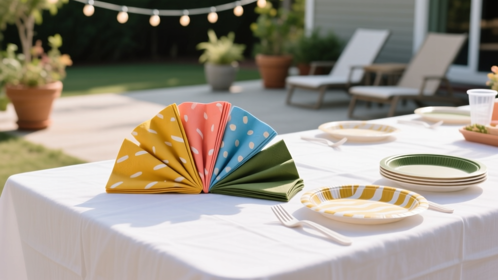Budget-Friendly Napkins for Block Parties