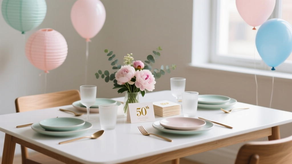 Budget-Friendly Tableware for 50th Birthdays