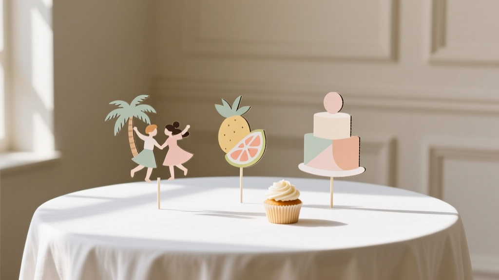 Cake Toppers on a Budget for Welcome Parties