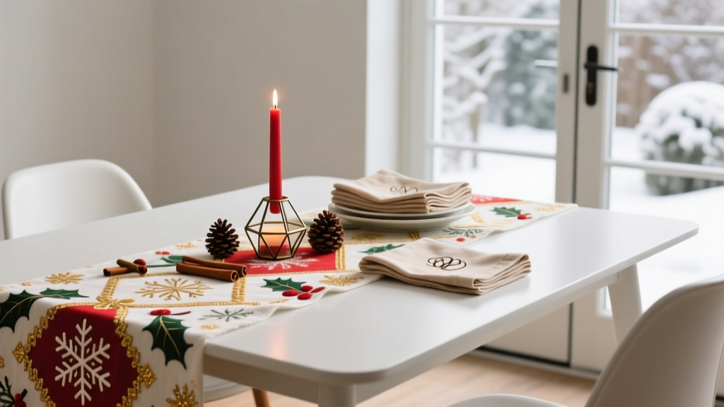 Creative Tablecloths for Christmas
