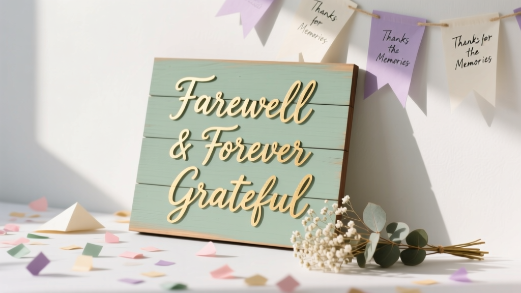 DIY Signs for Farewell Parties