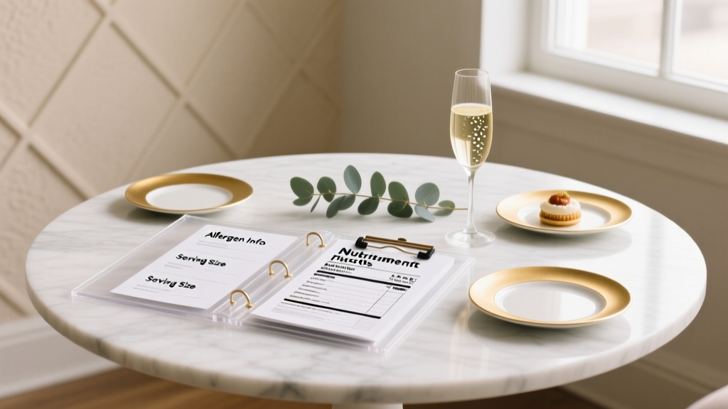 Food Labels Checklist for Engagement Parties