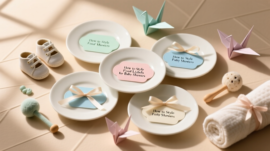 How to Style Food Labels for Baby Showers