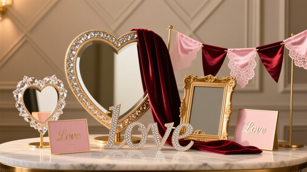 Luxury Photo Booth Props for Valentine’s Day