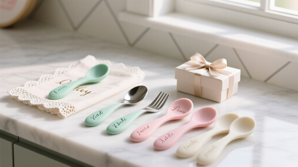 Personalized Utensils for Baby Showers
