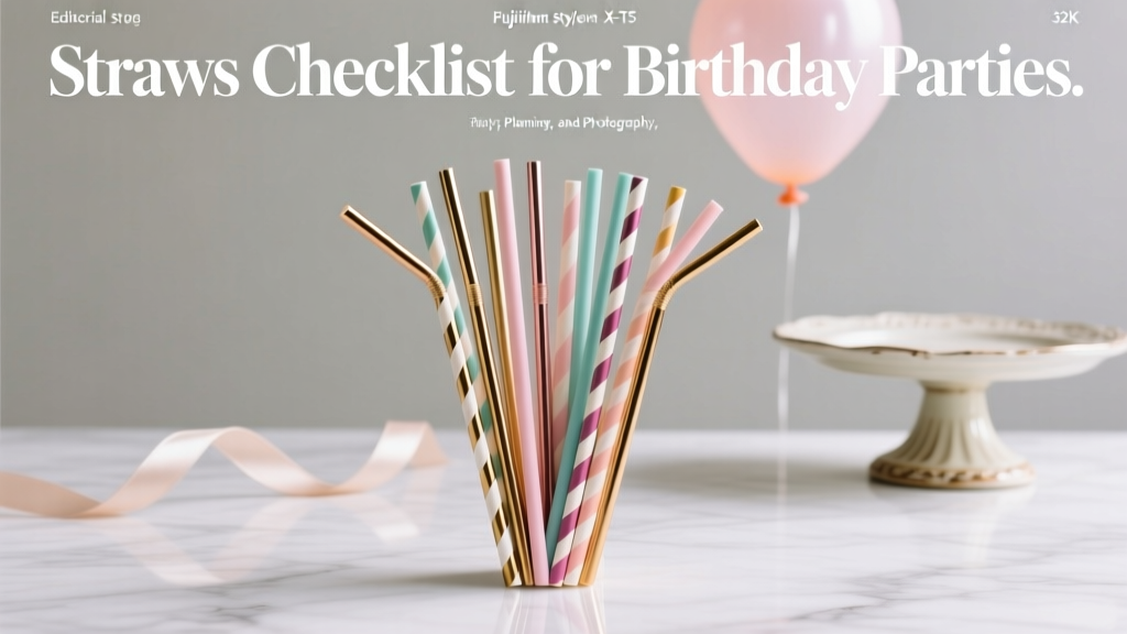 Straws Checklist for Birthday Parties