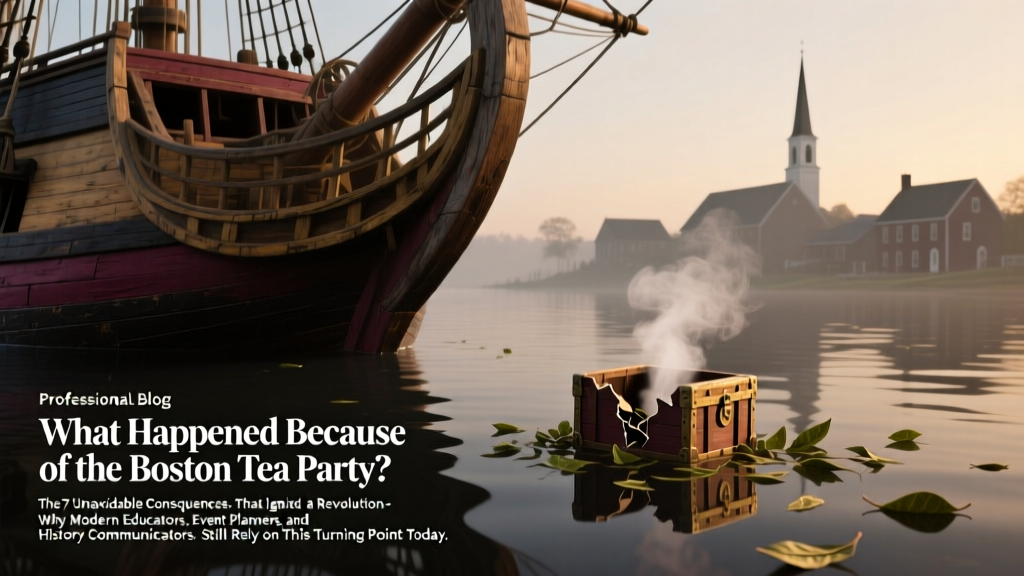 What Happened Because of the Boston Tea Party? The 7 Unavoidable Consequences That Ignited a Revolution—and Why Modern Educators, Event Planners, and History Communicators Still Rely on This Turning Point Today