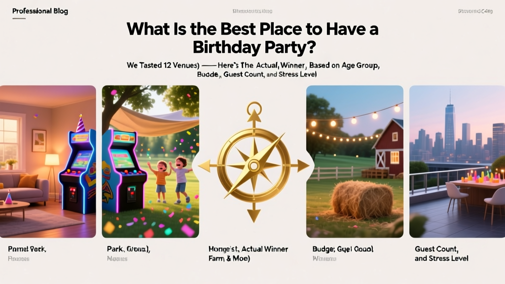 What Is the Best Place to Have a Birthday Party? We Tested 12 Venues (Home, Park, Arcade, Farm, & More) — Here’s the *Actual* Winner Based on Age Group, Budget, Guest Count, and Stress Level