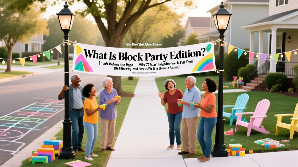 What Is Block Party Edition? The Truth Behind the Hype — Why 73% of Neighborhoods Fail Their First DIY Block Party (and How to Fix It in Under 4 Hours)