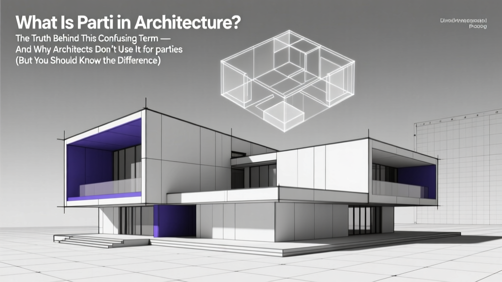 What Is Parti in Architecture? The Truth Behind This Confusing Term — And Why Architects Don’t Use It for Parties (But You Should Know the Difference)