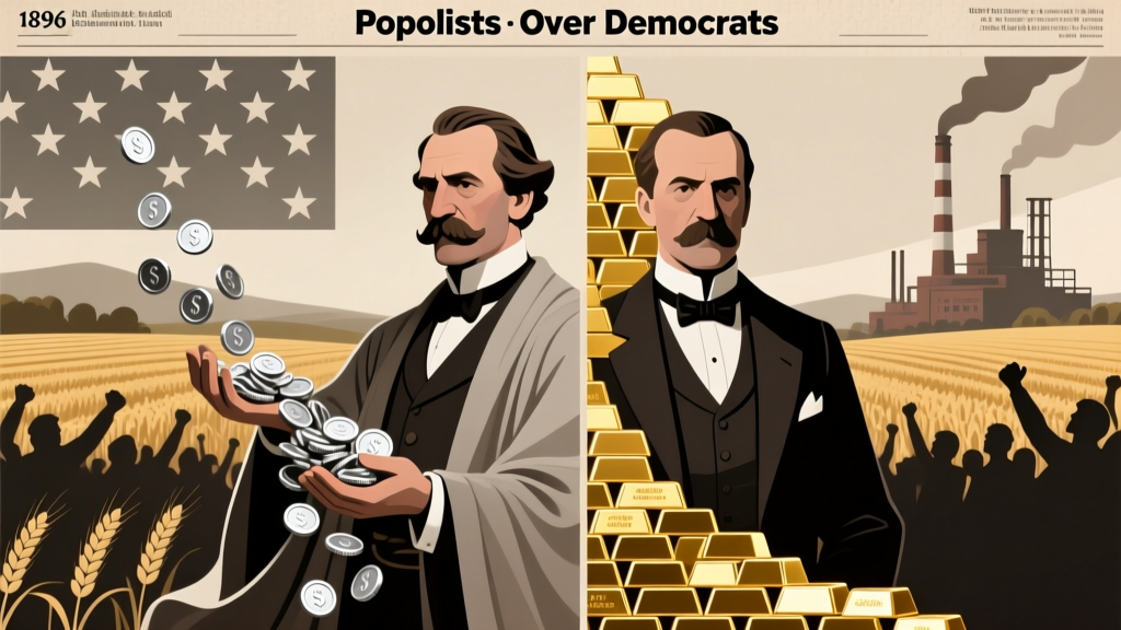 Which parties favored bimetallism who was their candidate? The shocking truth behind the 1896 election’s forgotten silver revolt — why the Populists and Democrats split, who backed Bryan, and why gold-standard Republicans won despite massive grassroots fury.
