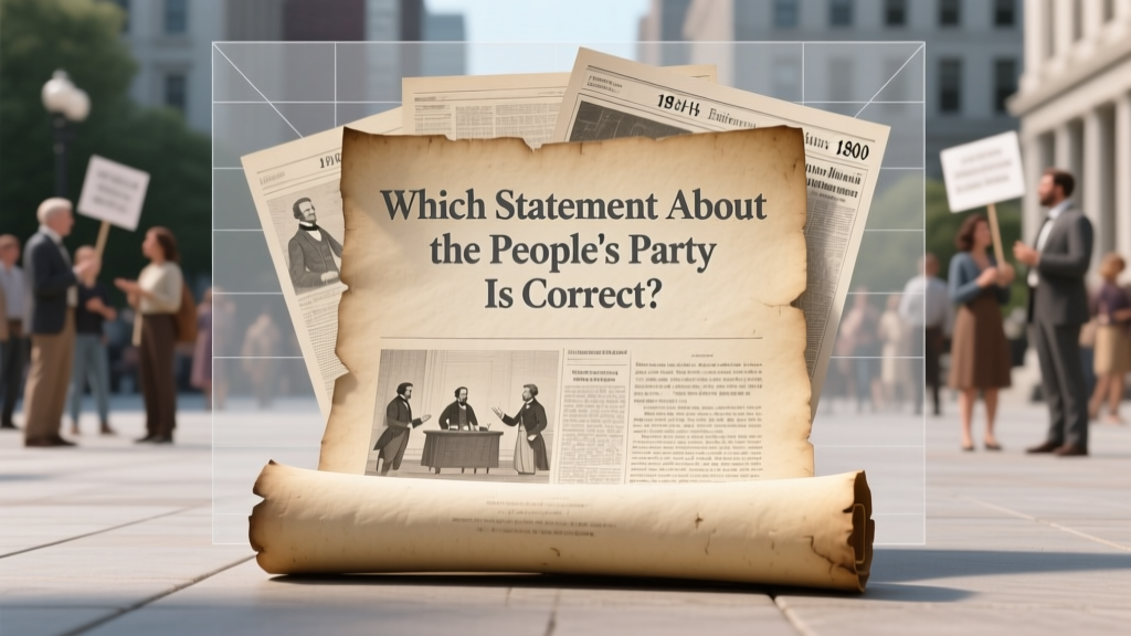 Which Statement About the People's Party Is Correct? We Fact-Checked 12 Common Claims—and Found the One Historically Accurate Answer You Need Before Your Next Classroom Debate or Civic Event