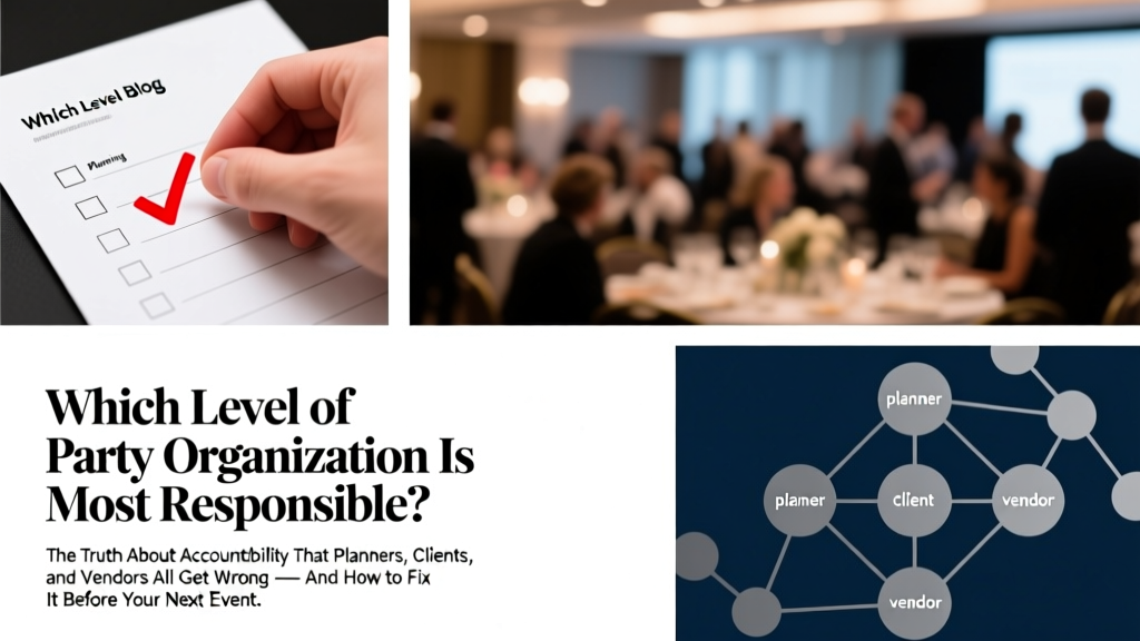 Which Level of Party Organization Is Most Responsible? The Truth About Accountability That Planners, Clients, and Vendors All Get Wrong — And How to Fix It Before Your Next Event