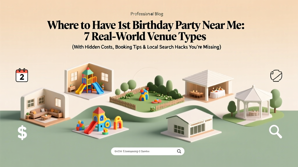 Where to Have 1st Birthday Party Near Me: 7 Real-World Venue Types (With Hidden Costs, Booking Tips & Local Search Hacks You’re Missing)