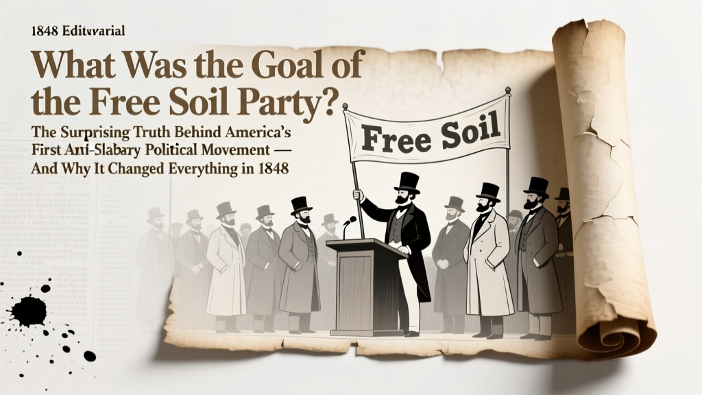 What Was the Goal of the Free Soil Party? The Surprising Truth Behind America’s First Anti-Slavery Political Movement — And Why It Changed Everything in 1848