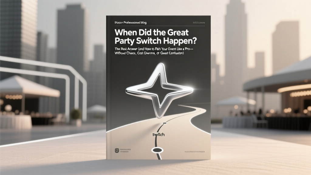 When Did the Great Party Switch Happen? The Real Answer (and How to Pivot Your Event Like a Pro—Without Chaos, Cost Overruns, or Guest Confusion)
