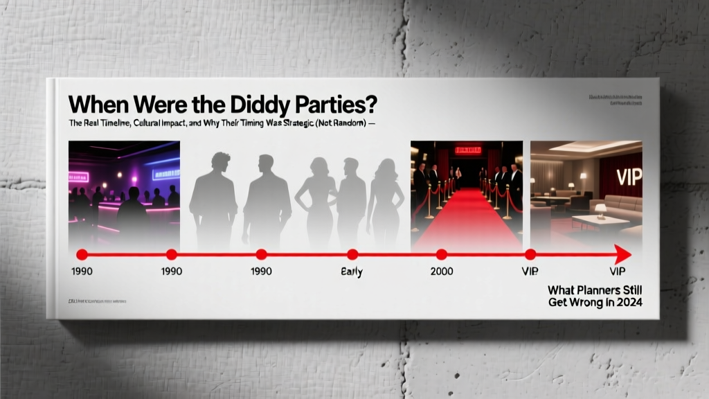 When Were the Diddy Parties? The Real Timeline, Cultural Impact, and Why Their Timing Was Strategic (Not Random) — What Planners Still Get Wrong in 2024