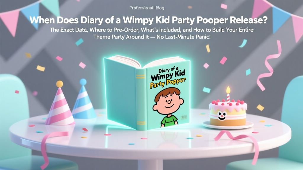 When Does Diary of a Wimpy Kid Party Pooper Release? The Exact Date, Where to Pre-Order, What’s Included, and How to Build Your Entire Theme Party Around It — No Last-Minute Panic!