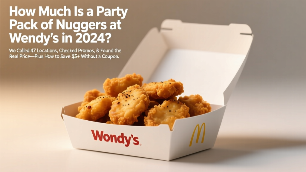 How Much Is a Party Pack of Nuggets at Wendy’s in 2024? We Called 47 Locations, Checked Promos, & Found the Real Price—Plus How to Save $5+ Without a Coupon