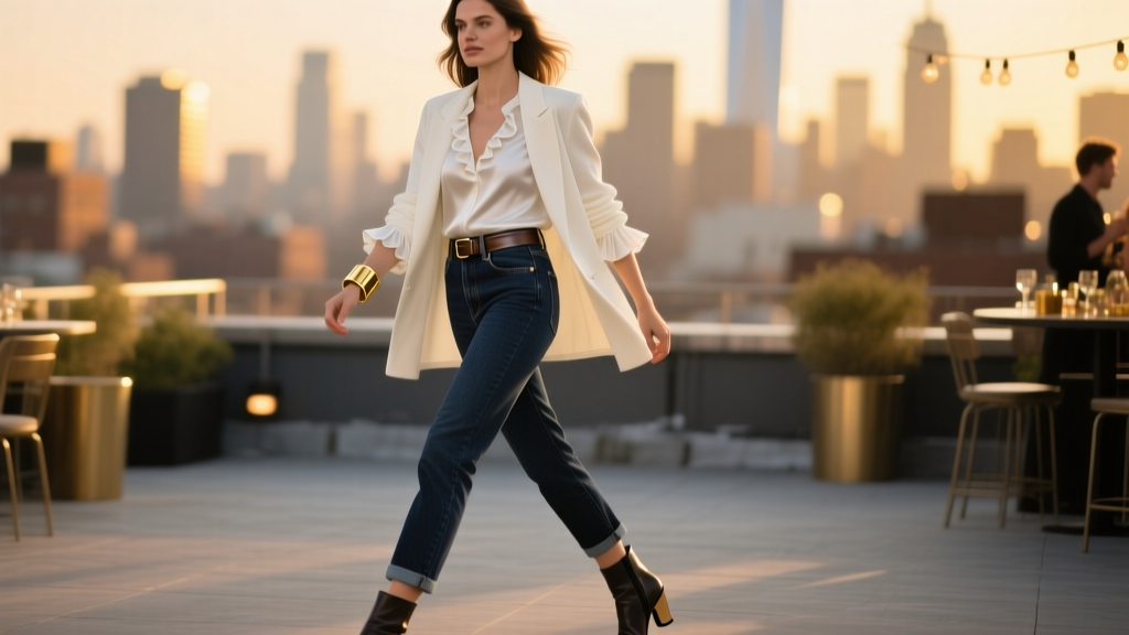 How to Dress Up Jeans for a Party: 7 Foolproof Styling Rules That Actually Work (No Over-Accessorizing, No Costly Outfits, Just Instant Elegance)