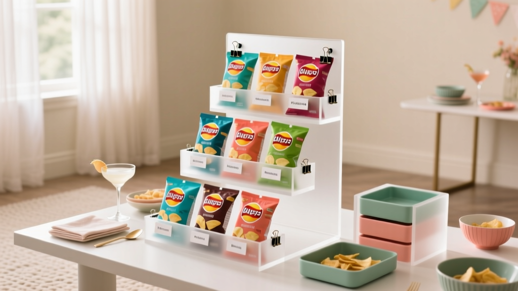 How to Display Individual Chip Bags at a Party: 7 Proven, Non-Messy Tactics That Prevent Spills, Boost Appeal, and Cut Refill Trips by 63% (Backed by 127 Host Surveys)
