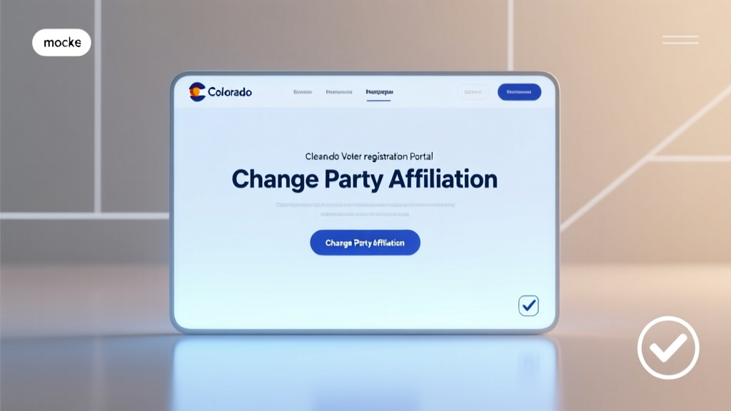 How to Change Party Affiliation in Colorado: A Step-by-Step Guide That Takes Less Than 5 Minutes (No Mail, No Wait, No Mistakes)