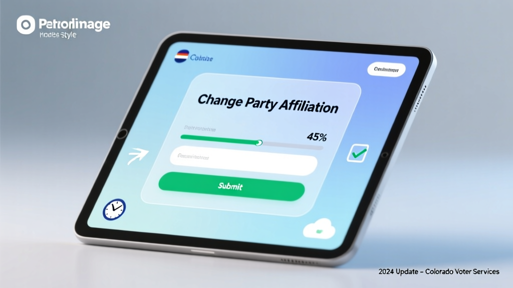 How to Change Political Party Affiliation in Colorado in 2024: A Step-by-Step Guide That Takes Less Than 5 Minutes (No Mail, No Wait, No Confusion)
