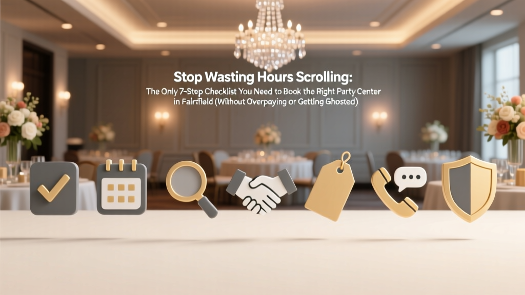Stop Wasting Hours Scrolling: The Only 7-Step Checklist You Need to Book the Right Party Center in Fairfield (Without Overpaying or Getting Ghosted)